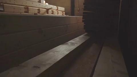 Factory general plan: the production of laminated veneer lumber Video stock 73820188