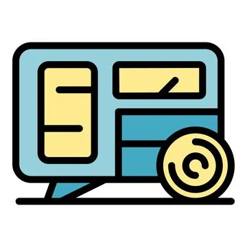 Factory generator icon vector flat イラスト素材