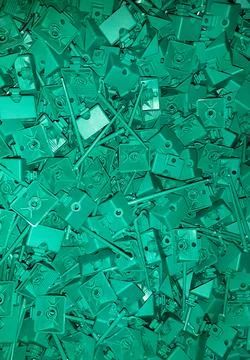 Factory-green-plastic-texture-01 Stock Photos