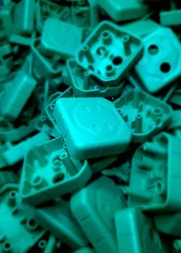 Factory-green-plastic-texture-04 Stock Photos