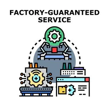 Factory guaranteed service providing quality production optimization Stock Illustration