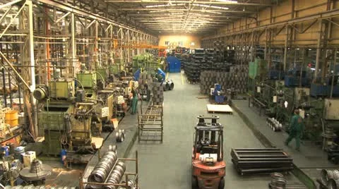 Factory hall:production of wheels 4 Stock-Footage 22107717