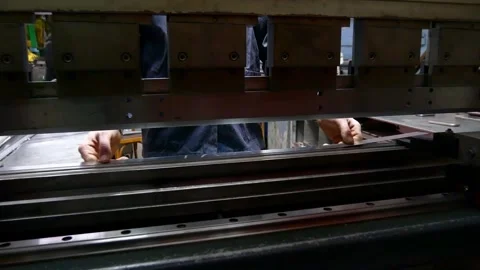 Factory hydraulic press. Video stock 265097637