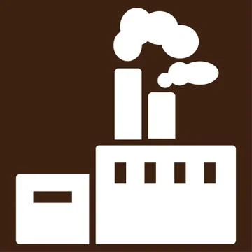 Factory Icon from Commerce Set Stock Illustration