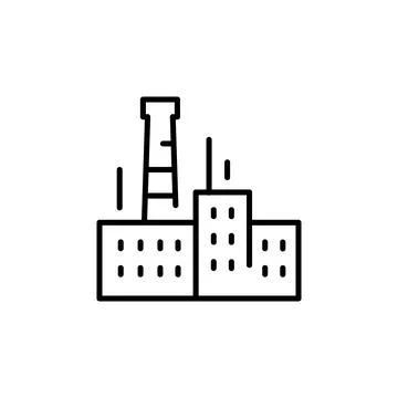 Factory Icon Stock Illustration