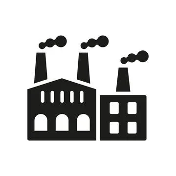 Factory icon vector design templates simple and modern Illustrazione stock