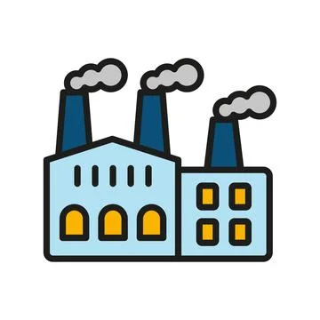 Factory icon vector design templates simple and modern Stock Illustration