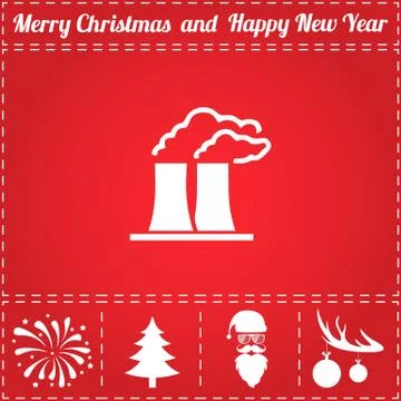 Factory Icon Vector Stock Illustration