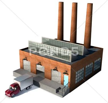 Factory Stock Illustration
