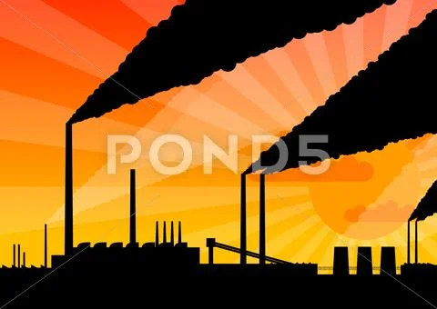 Factory Stock Illustration