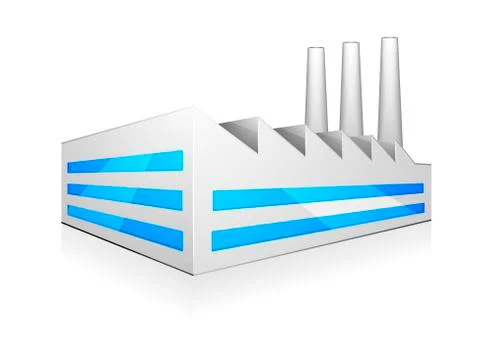 Factory illustration Illustrazione stock