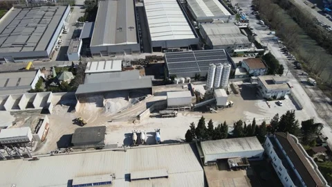Factory industry drone Video stock 264057427