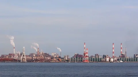 Factory Industry in Japan. Stock Footage 111691881