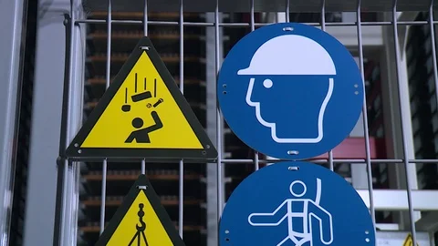 Factory Information Signs Stock-Footage 121949751