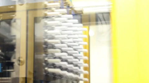 Factory Injection Mold Stock Footage 38014161