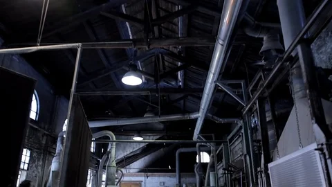 Factory. Inside the building Video stock 95750655