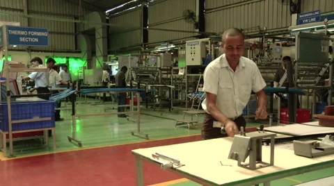 Factory interior Stock Footage 5334290