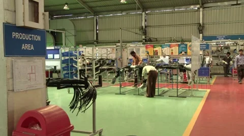 Factory interior Stock Footage 5340758