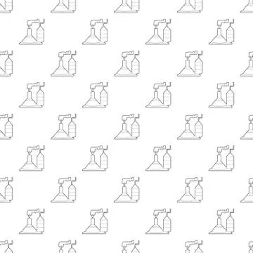 Factory lab pattern vector seamless Stock Illustration