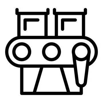 Factory line icon outline vector. Work industry Stock Illustration