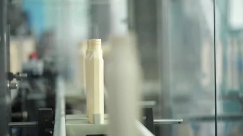 Factory Line Of Plastic Bottles Products 스톡 동영상 70631873