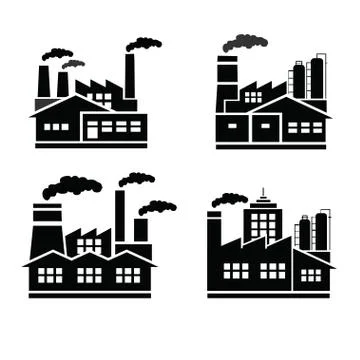 Factory logo vector Stock Illustration