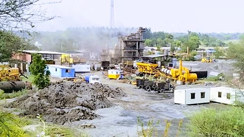 Factory in the machine Stock Footage 157288375