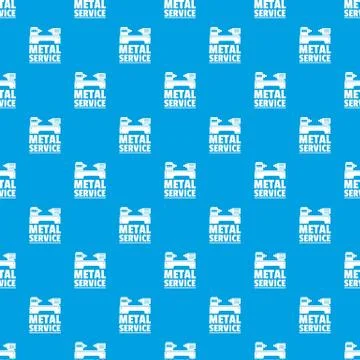 Factory machine pattern seamless blue Stock Illustration