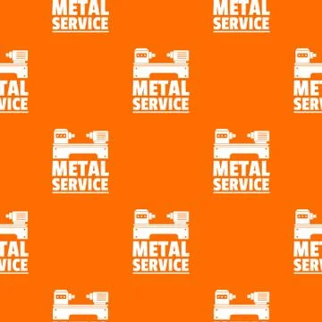 Factory machine pattern vector orange イラスト素材