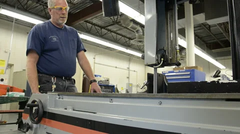 Factory machine with sound Video stock 31806634