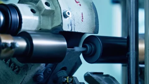 Factory machine at work. Production process. Equipment for medical industry. Stock Footage 245653531