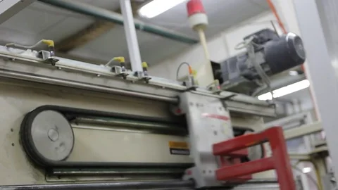 Factory machine working Stock Footage