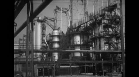 Factory machinery and boilers Stock Footage