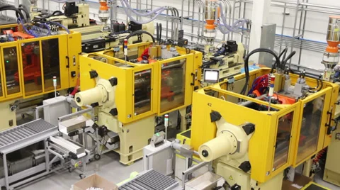 Factory Machinery Tracking Shot Stock-Footage 38015149
