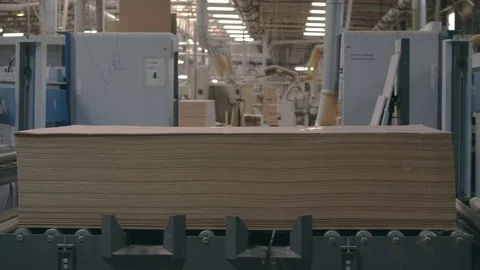 Factory for the manufacture of doors Stock Footage 85238043