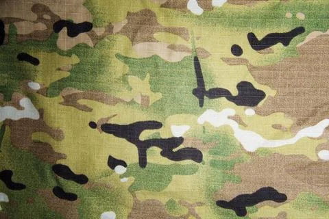 Factory material ripstop, camouflage texture background. Top view, Copyspace  Stock Photos