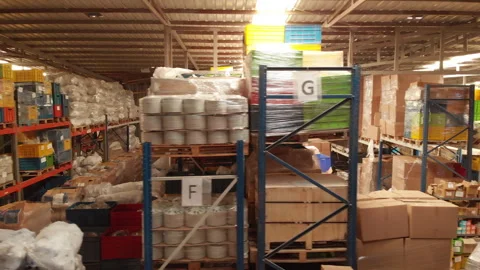 Factory material warehouse 動画素材 255934275