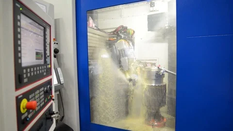 Factory of modern mechanical engineering - production of gearboxes for wind t Stock Footage 90609073