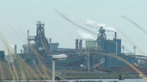 Factory in nature - closeup 스톡 동영상 305113