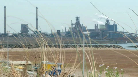 Factory in nature 스톡 동영상 305124