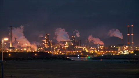 Factory night 스톡 동영상 305655