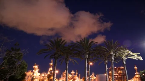 Factory At Night 動画素材 1106180