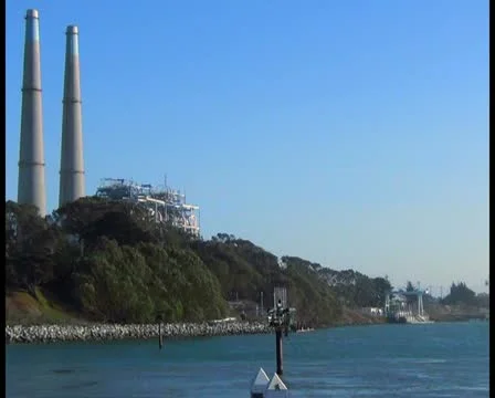 Factory by the ocean - PAL Video stock 12458571