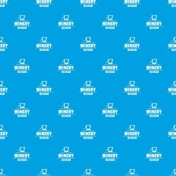 Factory old winery pattern vector seamless blue Stock Illustration
