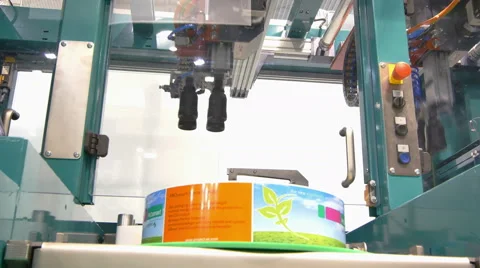 Factory Pack Robot 4K UHD Stock Footage 50614927