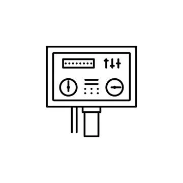 Factory, panel icon. Element of production icon for mobile concept and web apps Ilustración de archivo