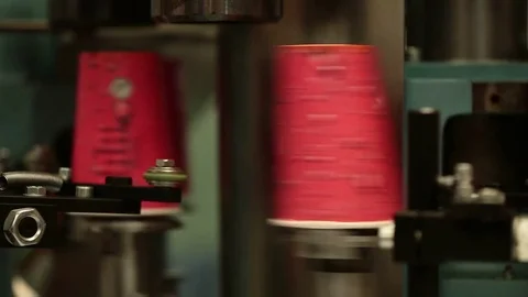 Factory paper machine Stock Footage 77048637