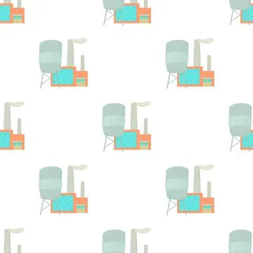 Factory pattern seamless vector イラスト素材