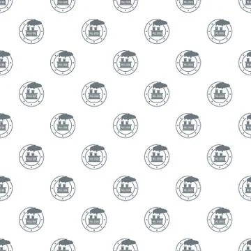 Factory pattern vector seamless Stock Illustration