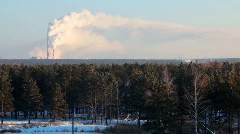 Factory pipe Stock Footage 1018792